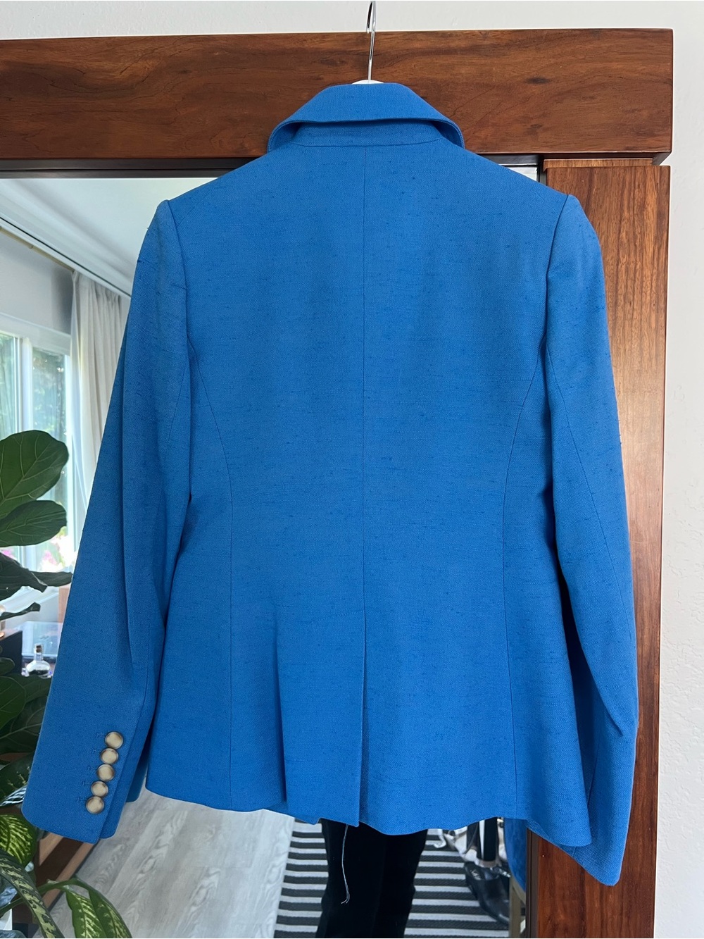 Veronica Beard Azure Blue Miller Dickey Double-Breasted blazer - Picture 11 of 14